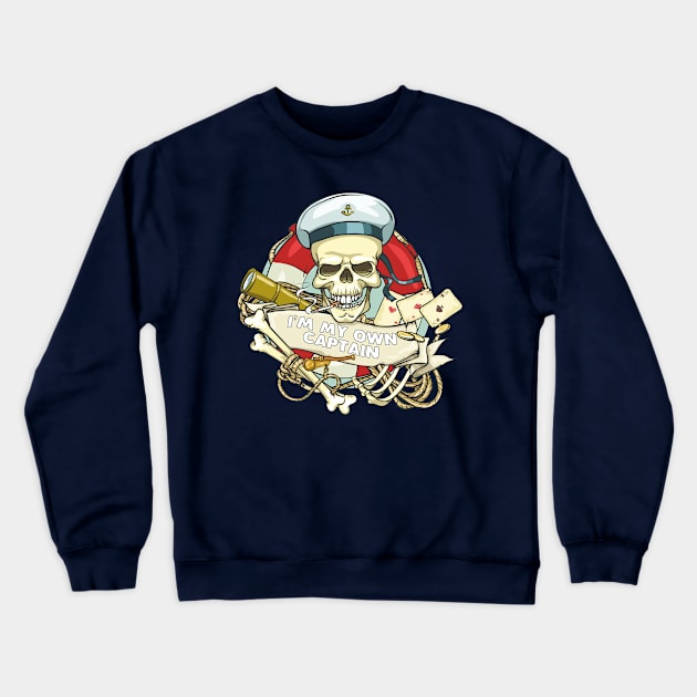 Pirate Crewneck Sweatshirt by SergioArt